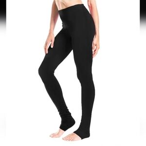 Yogipace Sleek Black High-Rise Over The Heel Leggings